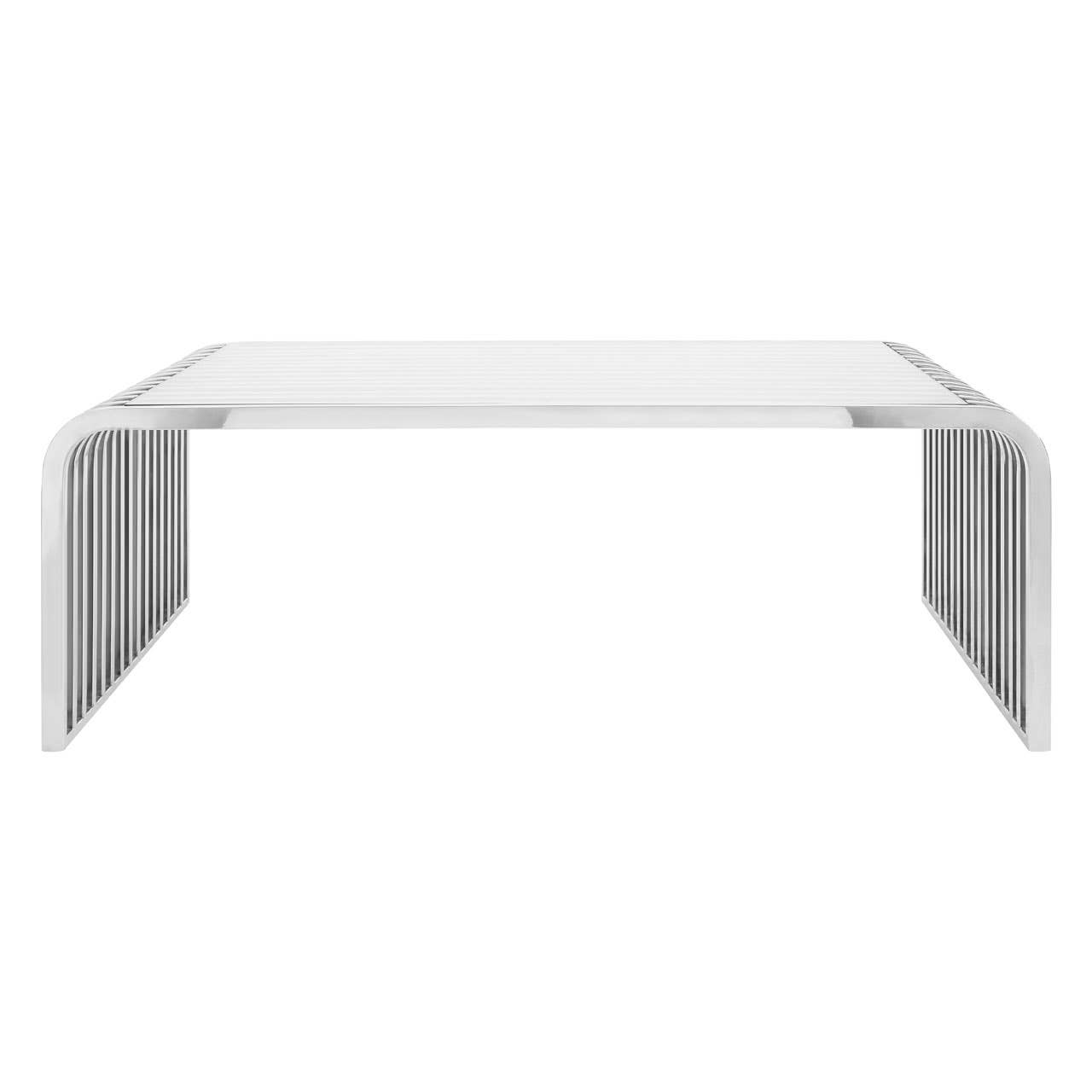 Vogue Slatted Stainless Coffee Table