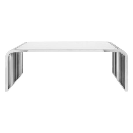 Vogue Slatted Stainless Coffee Table