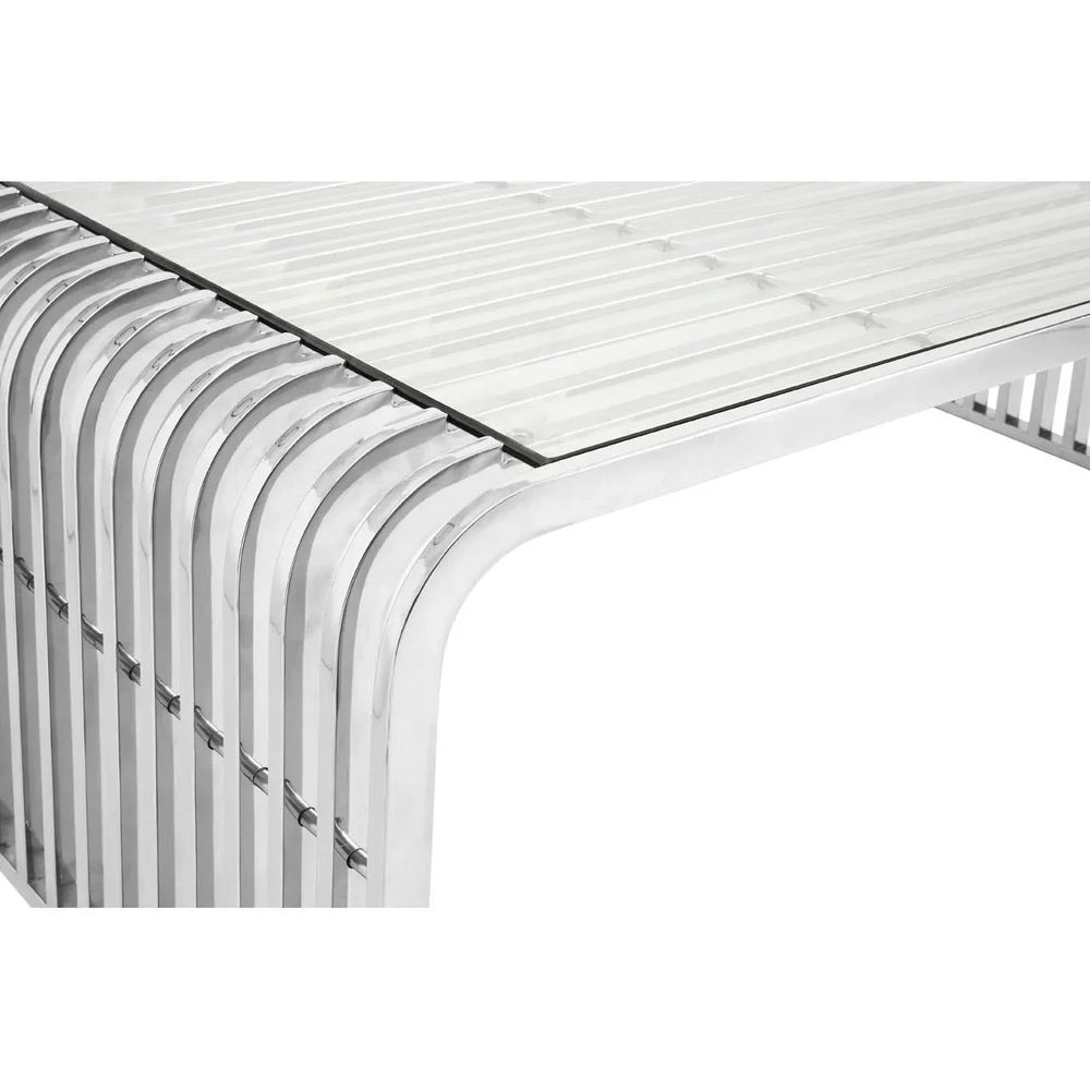 Vogue Slatted Stainless Coffee Table