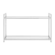 Sleek Steel Glass Console Table