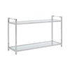 Sleek Steel Glass Console Table
