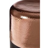 Copper & Black Glass Side