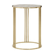 Marble Gold Round Side Table