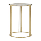 Marble Gold Round Side Table