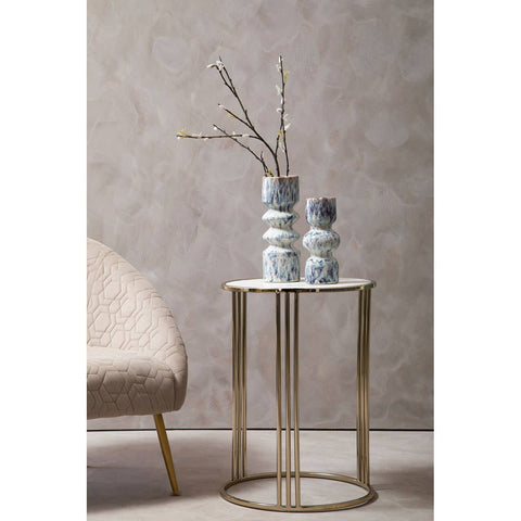 Marble Gold Round Side Table