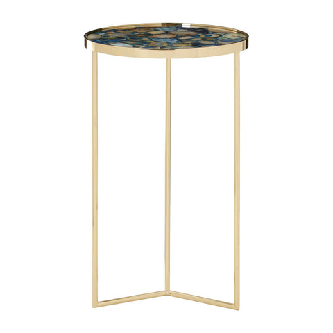 Blue Agate Gold Frame Side
