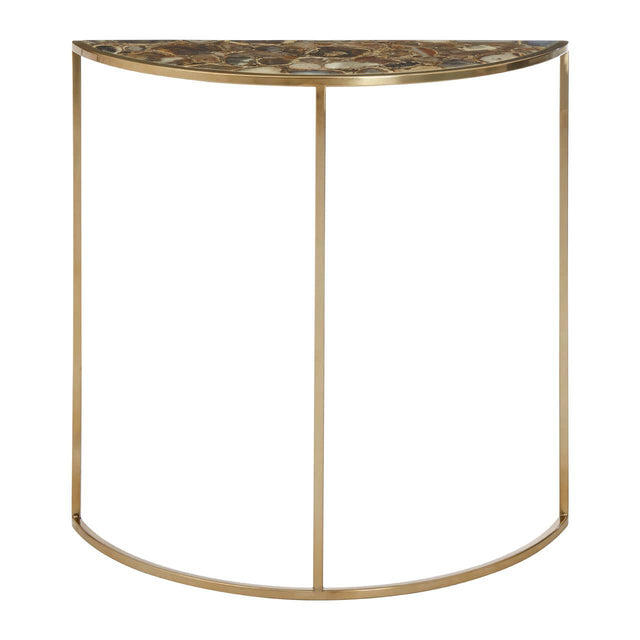 Agate Crescent Console Table