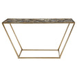 Golden Frame Blue Agate Console