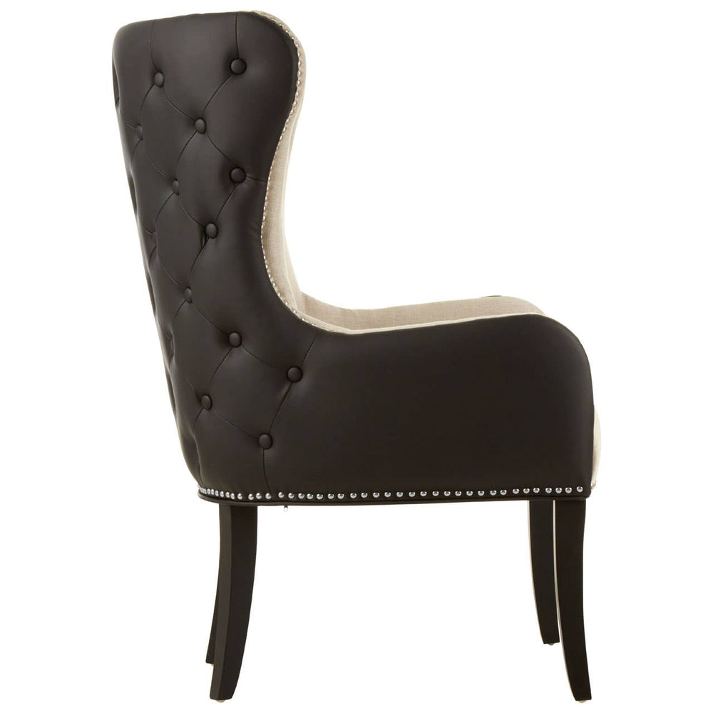 Luxe Button Tufted Accent Chair