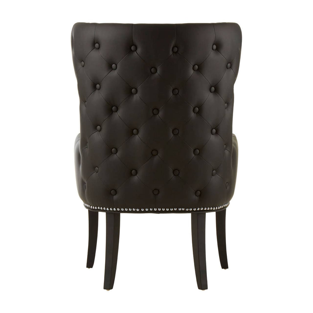 Luxe Button Tufted Accent Chair