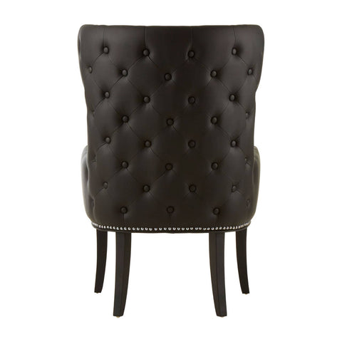 Luxe Button Tufted Accent Chair