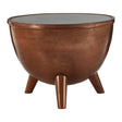 Copper Marble Top Iron Table