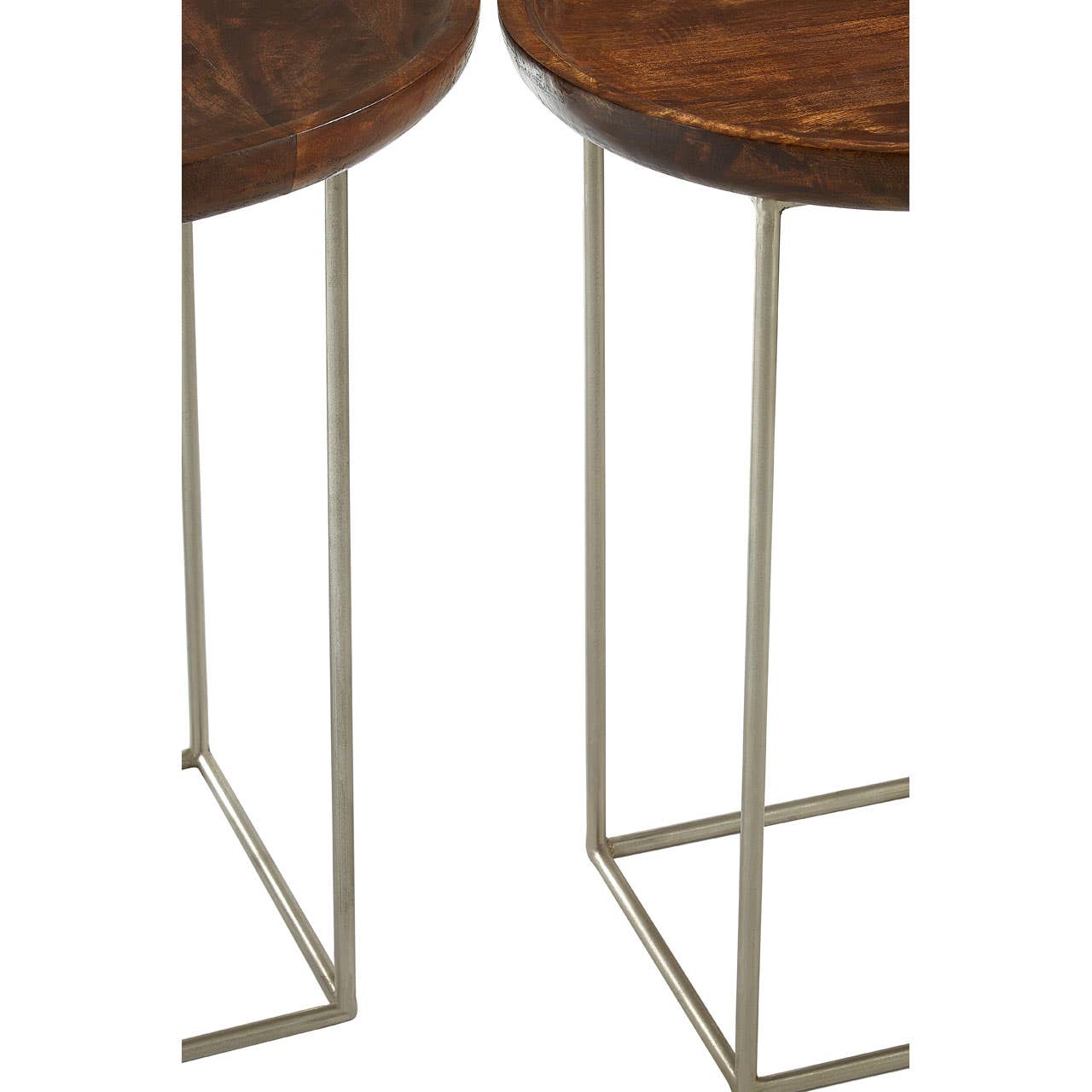 Rustic Iron & Wood Side