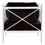 Luxe Silver Velvet Chair