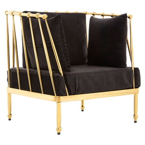 Luxe Gold Velvet Chair