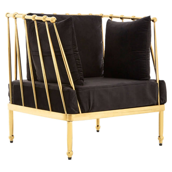 Luxe Gold Velvet Chair