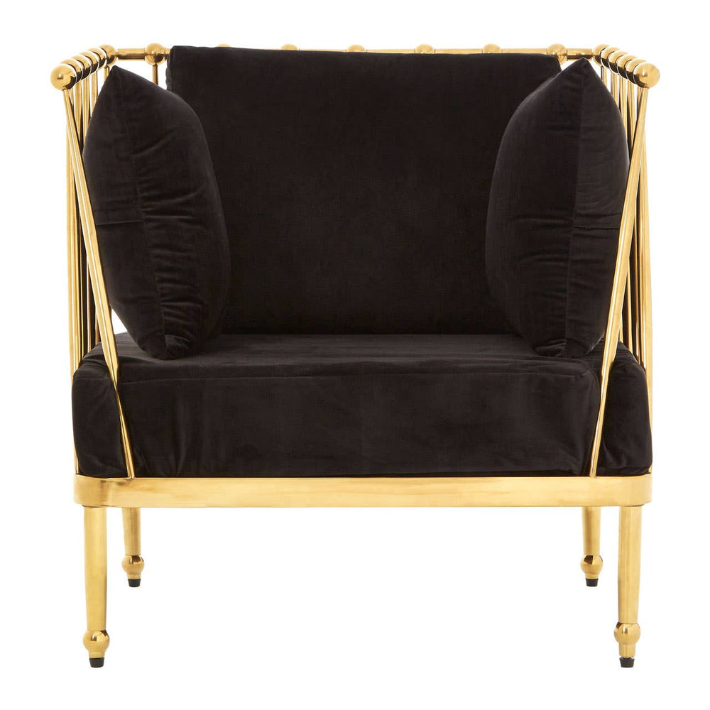 Luxe Gold Velvet Chair