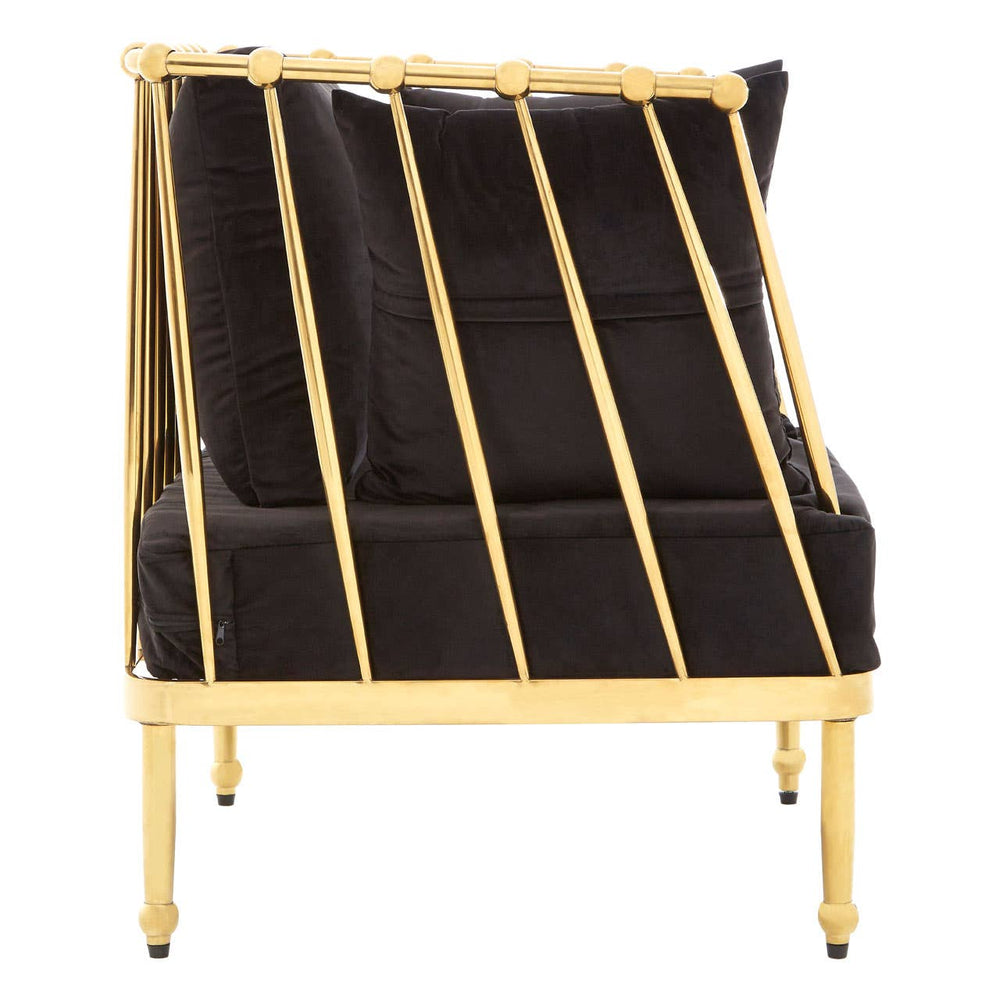 Luxe Gold Velvet Chair