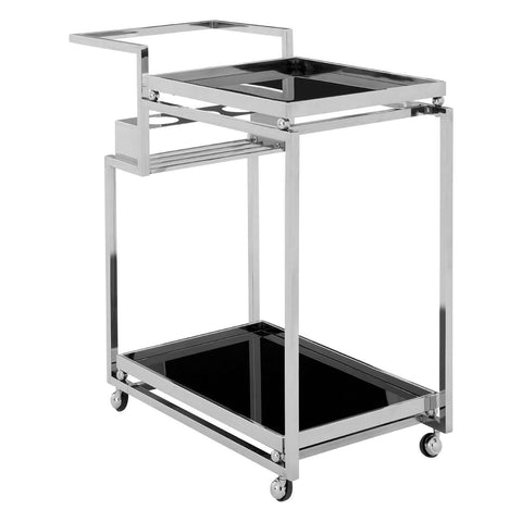 Sleek Wine Bottle Trolley