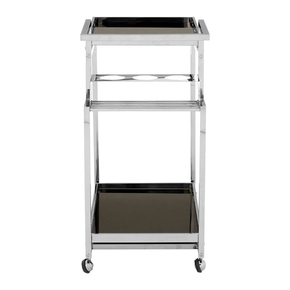 Sleek Wine Bottle Trolley