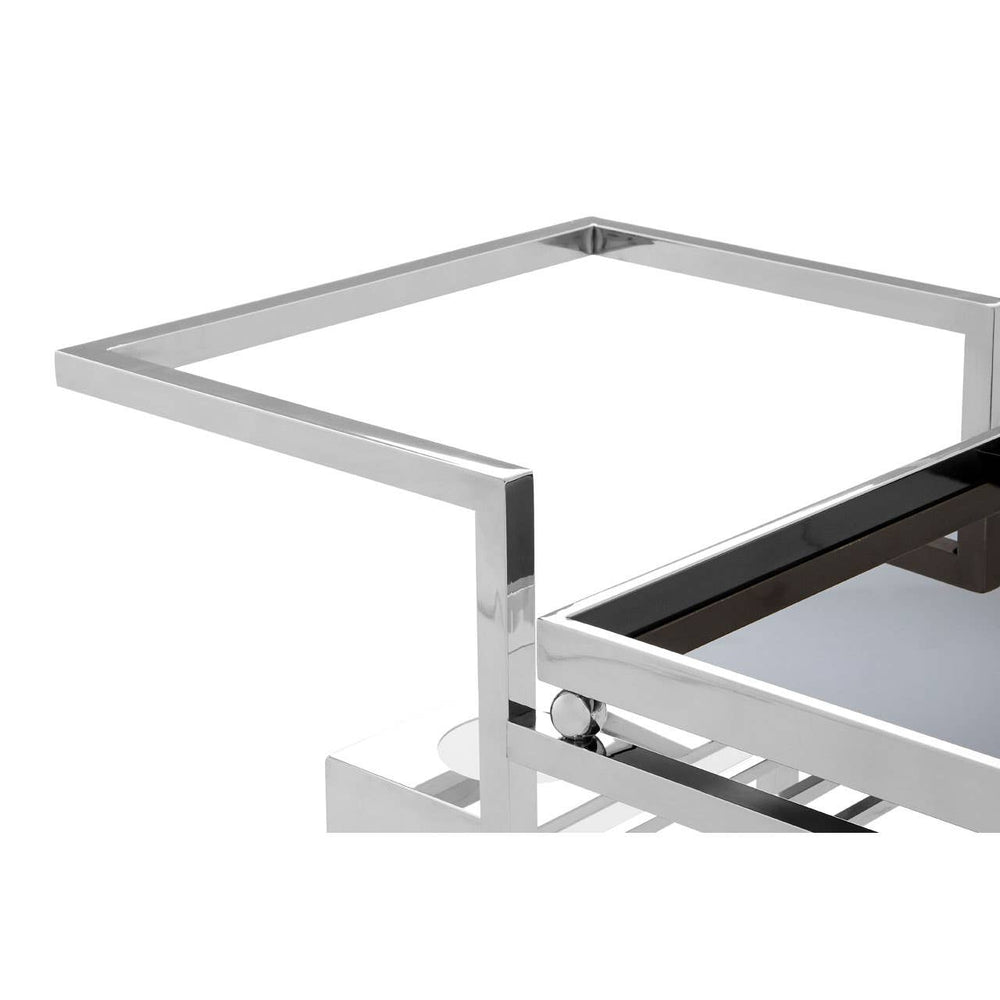 Sleek Wine Bottle Trolley