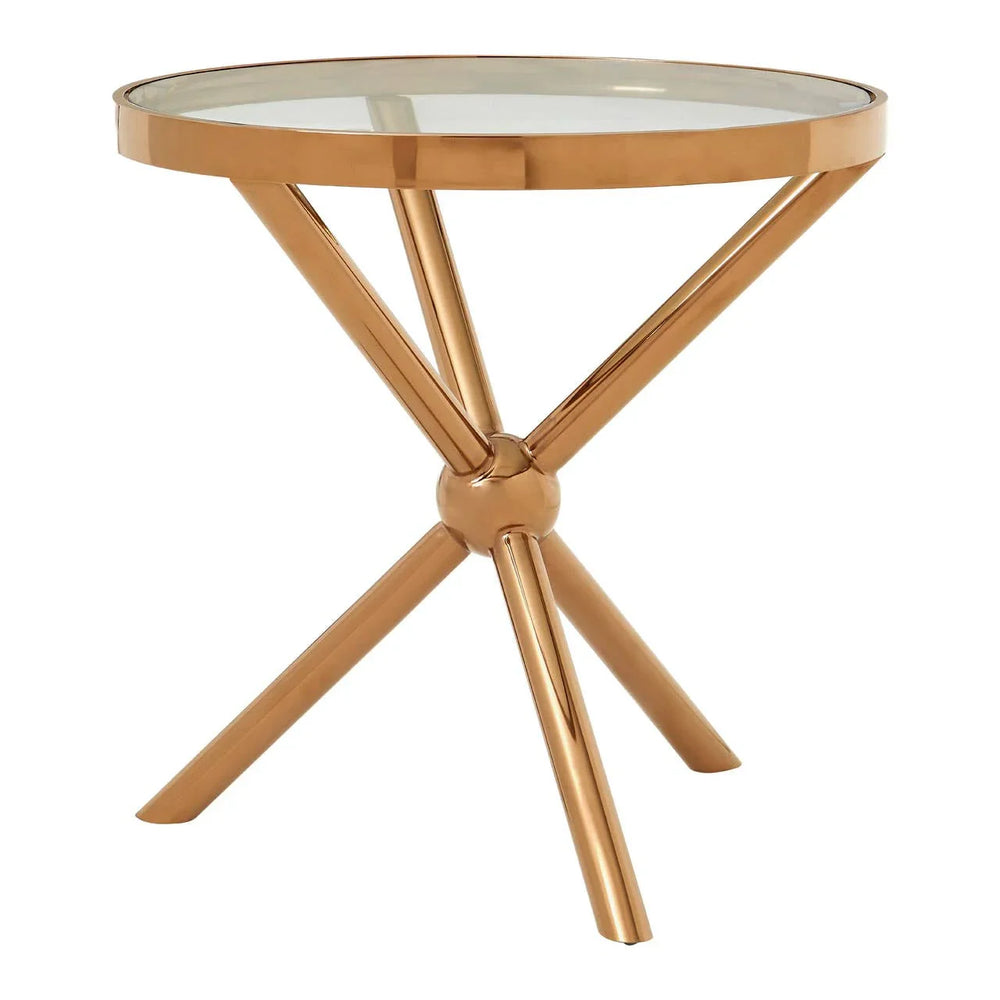 Rose Gold Modern Side Table
