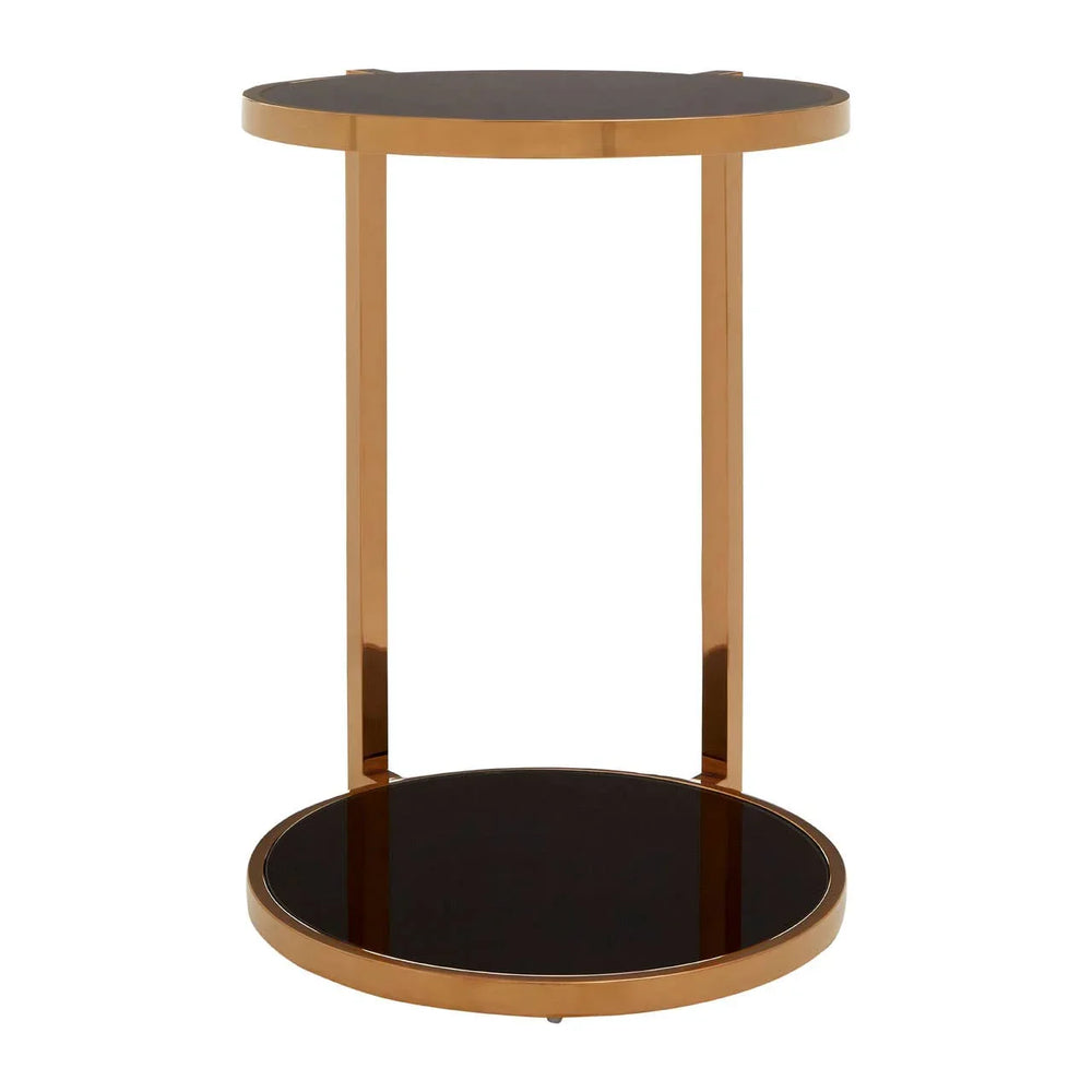 Tiered Glass Side Table