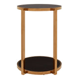Tiered Glass Side Table