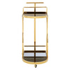 Modern Gold Glass Trolley