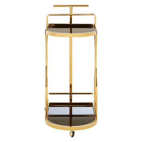 Modern Gold Glass Trolley