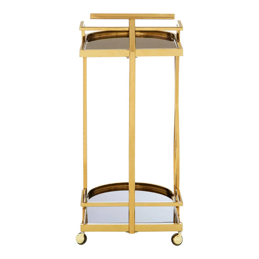 Modern Gold Glass Trolley