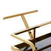 Modern Gold Glass Trolley