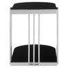 Silver Glass U Side Table