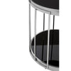 Silver Glass Modern Side Table