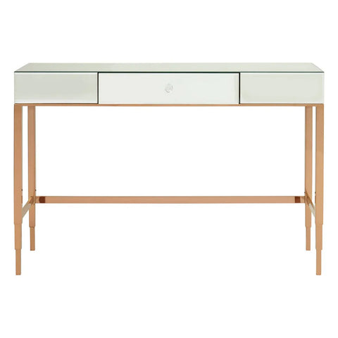 Rosé Gold Mirrored Console Table