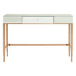 Rosé Gold Mirrored Console Table