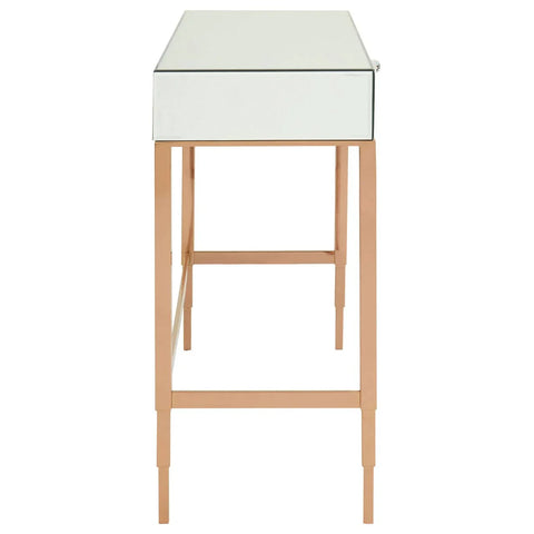 Rosé Gold Mirrored Console Table