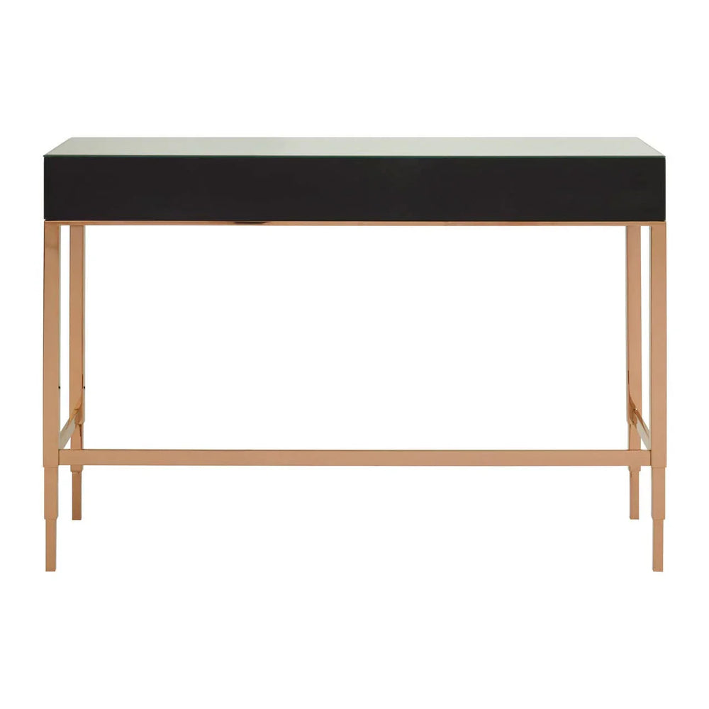 Rosé Gold Mirrored Console Table