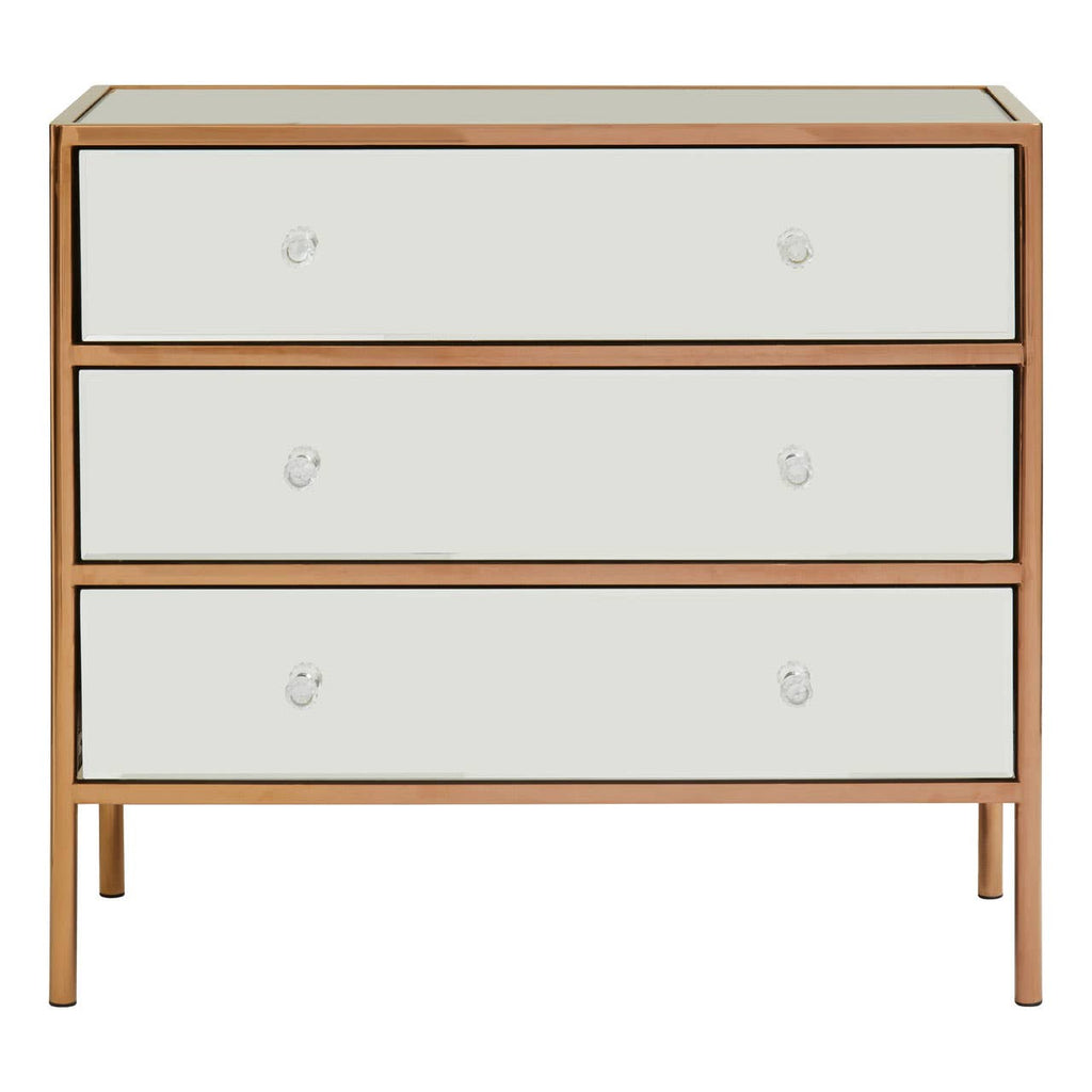 Luxe Gold Mirrored Chest