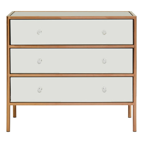 Luxe Gold Mirrored Chest