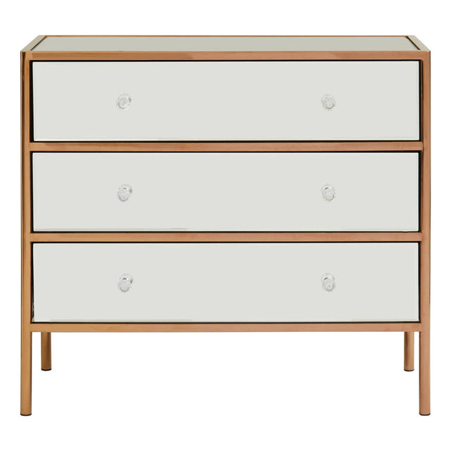 Luxe Gold Mirrored Chest