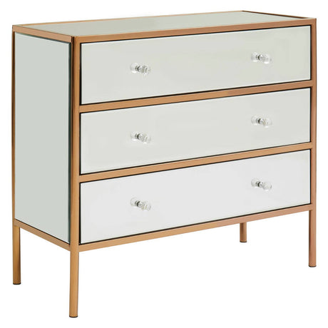 Luxe Gold Mirrored Chest
