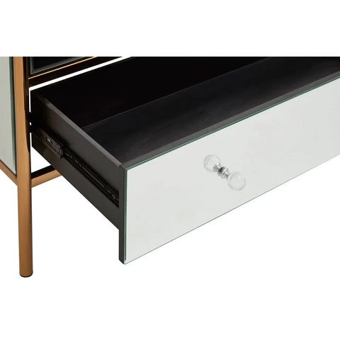 Luxe Gold Mirrored Chest