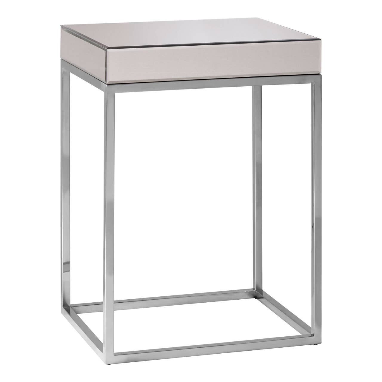 Reflective Glass Side Table