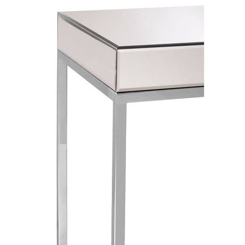 Reflective Glass Side Table