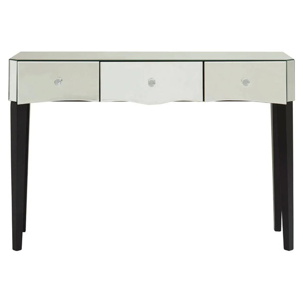 Crystal Noir Mirrored Console