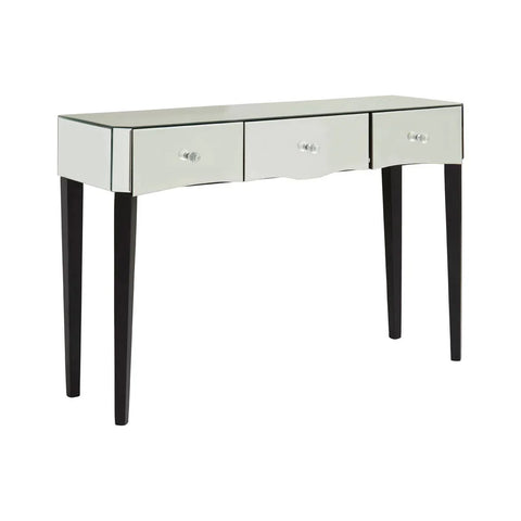 Crystal Noir Mirrored Console