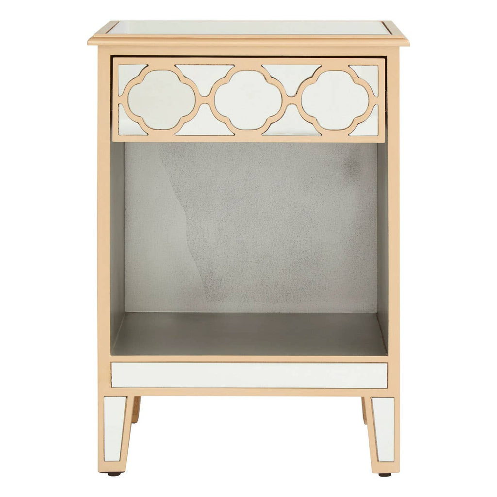 Rustic Pine Storage Side Table