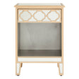 Rustic Pine Storage Side Table