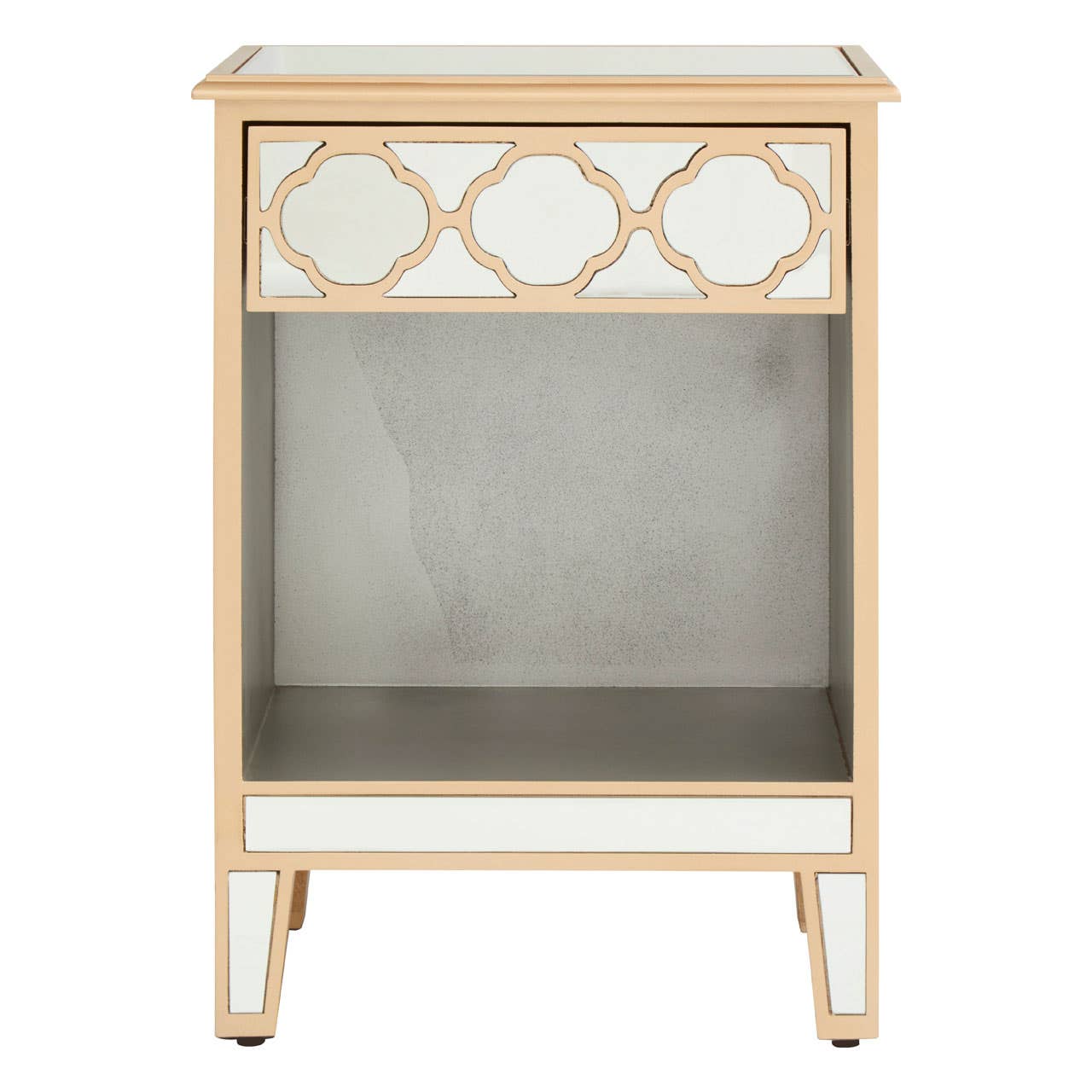 Rustic Pine Storage Side Table